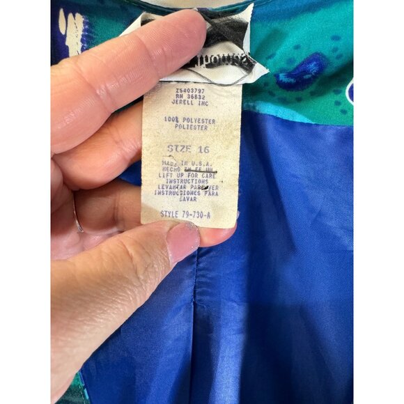 Vintage Stephanie Thomas Blazer bold beautiful oversized easy to wear comfortabl - Picture 6 of 8